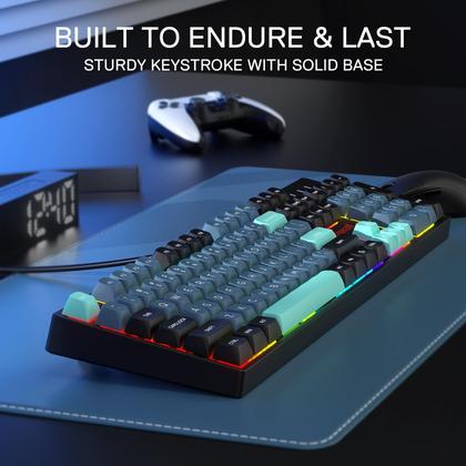 Imagem de Teclado para jogos Redragon K582 SE com fio RGB 104 teclas