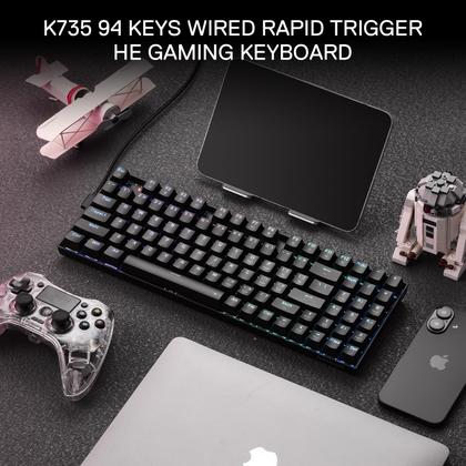 Imagem de Teclado para jogos Redragon K735 Rapid Trigger com fio de 94 teclas