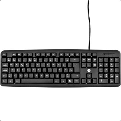 Imagem de Teclado Para Pc Cabo Usb Fio de 1,3m Basico Preto Bright
