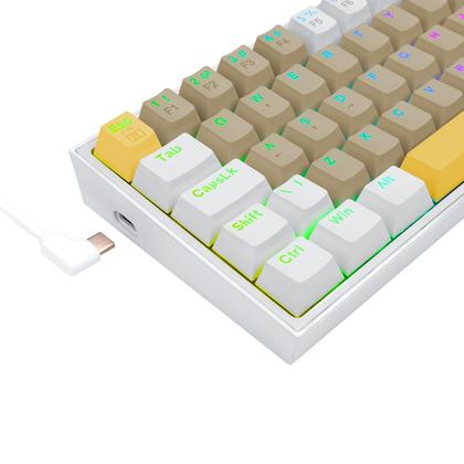 Imagem de Teclado Pequeno Gamer Redragon Fiz Sunshine Rgb Outemu Brown