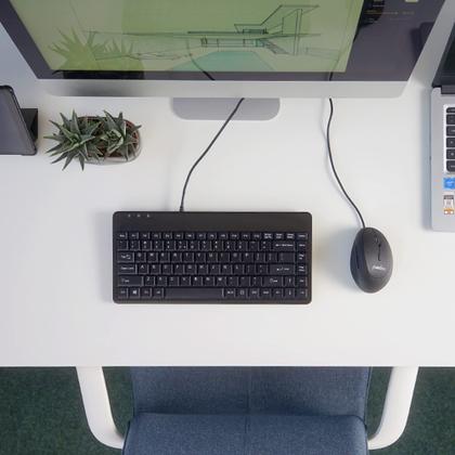 Imagem de Teclado Perixx PERIBOARD-409U USB com fio Mini preto