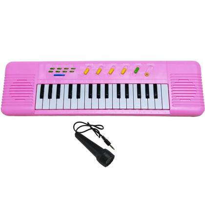 Imagem de Teclado Piano Com Microfone ROSA MENINA