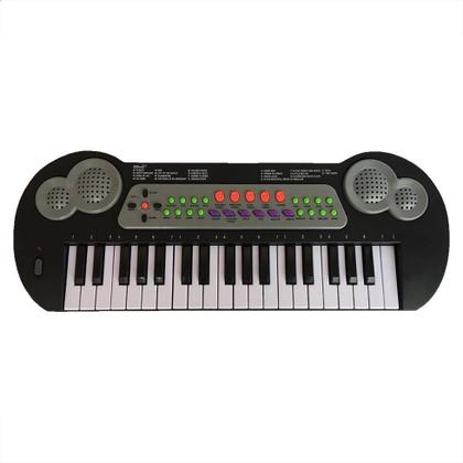 Imagem de Teclado / Piano Musical Infantil Com Microfone A Pilha Wellkids