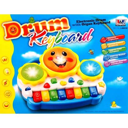 Imagem de Teclado Piano Tambor Infantil BeBê