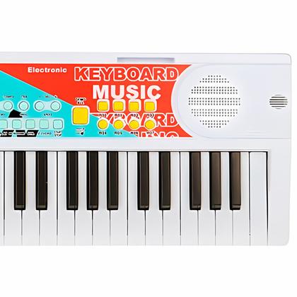 Imagem de Teclado Pro Elétrico 49 Teclas Com Microfone Usb Ritmos Tons Gravação E Alto Falantes Duplos