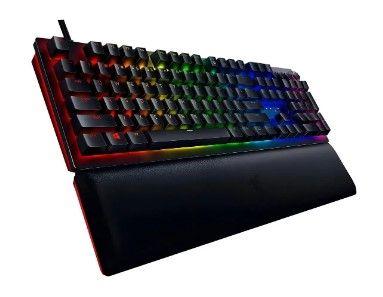 Imagem de Teclado Razer QWERTY inglês US cor preto com luz RGB