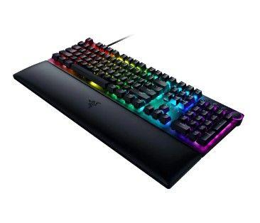 Imagem de Teclado Razer QWERTY inglês US cor preto com luz RGB