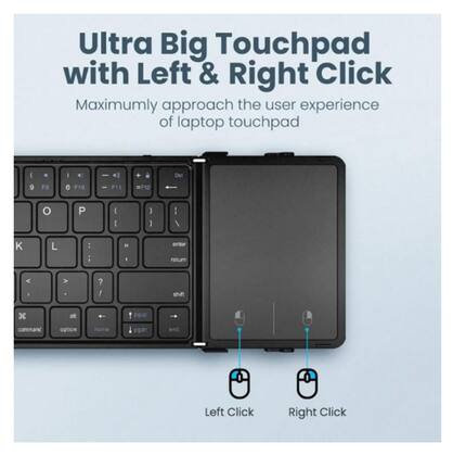 Imagem de Teclado Recarregável Dobrável Para Tablet Tectoy Pense Bem 10.1 Polegadas