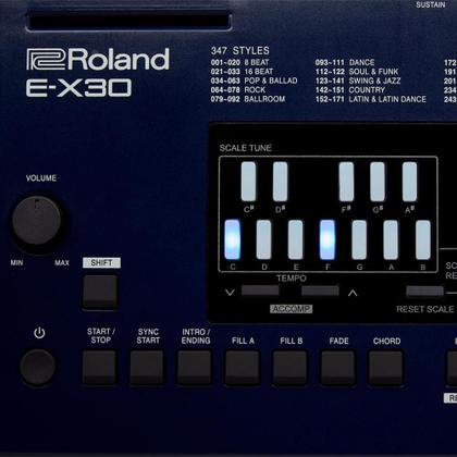 Teclado Roland Ex30 61 Teclas E-x30 Arranjador Ex-30 + Fonte +