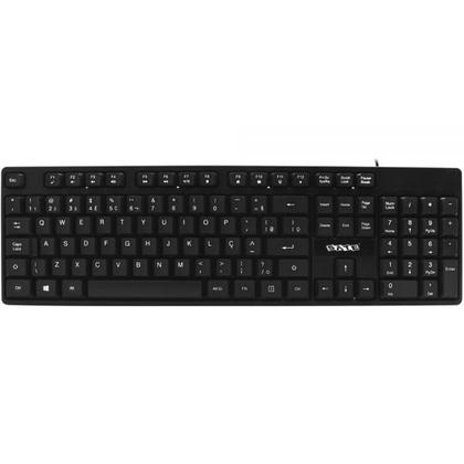 Teclado Sate AK-921 USB Portugues Preto - Satellite Imagem de Teclado Sate AK-921 USB Portugues Preto