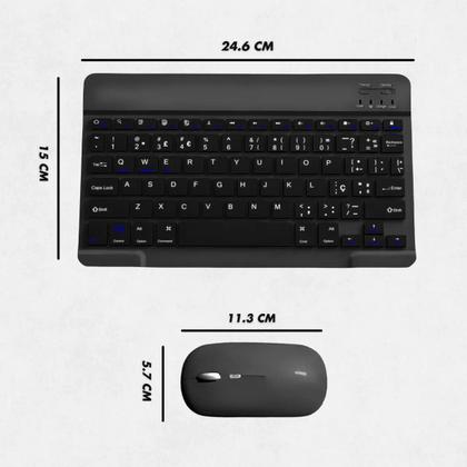 Imagem de Teclado Sem Fio Bluetooth Recarregável Com Mouse