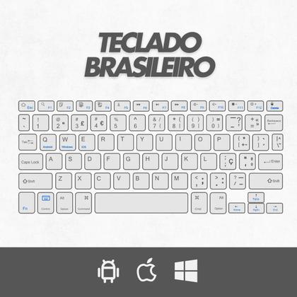 Imagem de Teclado Sem Fio Bluetooth Recarregável Com Mouse Informática