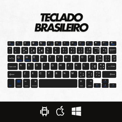 Imagem de Teclado Sem Fio Bluetooth Recarregável Com Mouse - PRETO