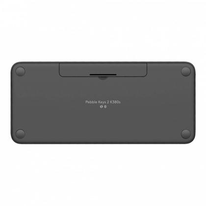 Imagem de Teclado Sem Fio Logitech, Bluetooth e USB, Pebble Keys 2 K380s, Easy-Switch e Pilha Inclusa, Grafite - 920-011789
