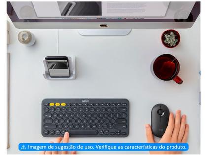 Imagem de Teclado sem Fio Logitech Cinza K380 Multi-Device