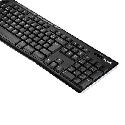 Imagem de Teclado Sem Fio Logitech K270 Multimídia Preto