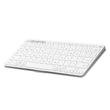 Imagem de Teclado Sem Fio Logitech Keys-To-Go 2, Bluetooth, para Tablets, macOs, Windows, Capa Integrada, Claro - 920-012919