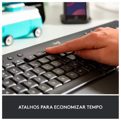 Imagem de Teclado Sem Fio Logitech Signature K650, Bluetooth, USB, Com Apoio para as Mãos, US, Branco - 920-010965