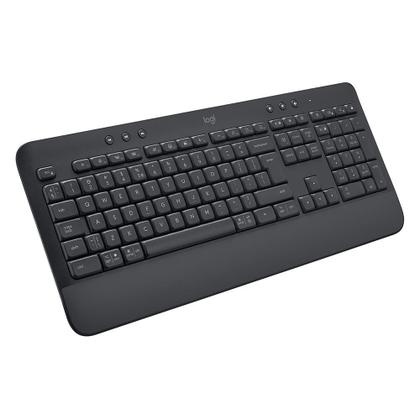 Imagem de Teclado Sem Fio Logitech Signature K650, Bluetooth, USB, Com Apoio para as Mãos, US, Grafite - 920-010911