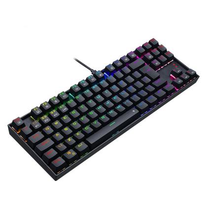 Imagem de Teclado Sem Fio Mecânico Gamer Redragon Kumara Pro, RGB, Switch Brown, ABNT2, Anti-Ghosting, Wireless, Bluetooth, Preto - K552RGB-BRS-B