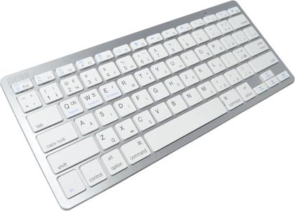 Imagem de Teclado Sem Fio Ultra Fino Bluetooth Para Tablet e Compativel Celular ipad Iphone, Computador