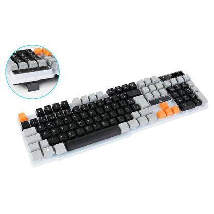 Imagem de Teclado Semi-Mecânico Gamer Rise Mode G1, Rainbow, USB, Preto e Cinza - RM-TG-01-BG