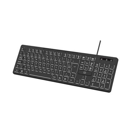 Imagem de Teclado Soft Silence com Fio Teclas Multimídia LED Design Chocolate ABNT2 Multi