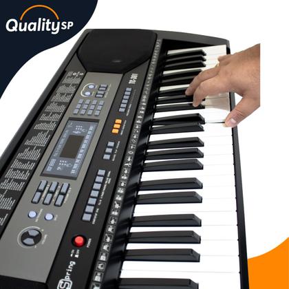 Imagem de Teclado Spring TC361 61 Teclas sensitivas Com Fonte Bivolt