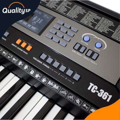 Imagem de Teclado Spring TC361 61 Teclas sensitivas Com Fonte Bivolt