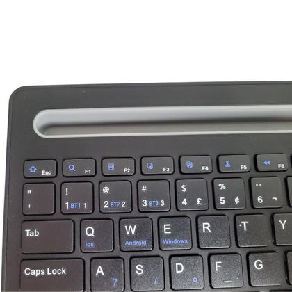 Imagem de Teclado USB Bluetooth Multimidia Sem Fio Suporte Celular
