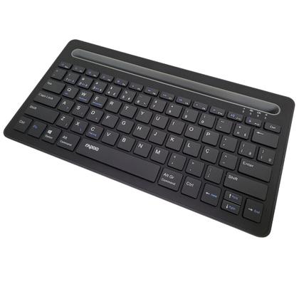 Imagem de Teclado USB Bluetooth Multimidia Sem Fio Suporte Celular