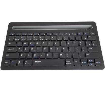 Imagem de Teclado USB Bluetooth Multimidia Sem Fio Suporte Celular