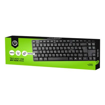 Imagem de Teclado Usb Brazilpc Bpc-8236 Comum Preto 1.3m Box
