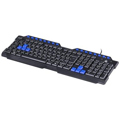 Imagem de Teclado usb gamer vx gaming dragon v2 abnt2 1.8m preto com azul - gt102 - Vinik