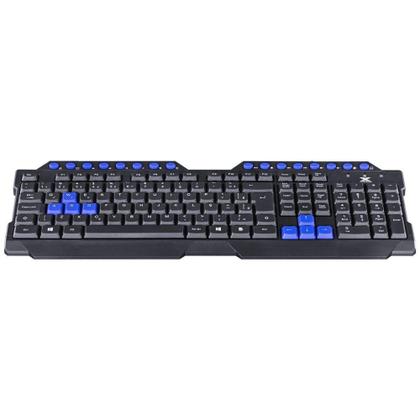 Imagem de Teclado usb gamer vx gaming dragon v2 abnt2 1.8m preto com azul - gt102 - Vinik