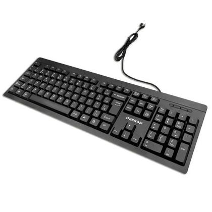 Imagem de Teclado USB Para Escritório PC Notebook ABNT2 Macio Oberon
