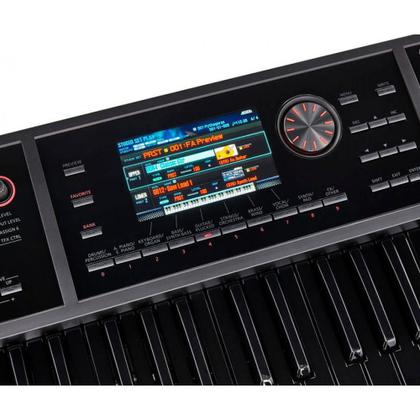 Teclado Workstation Roland FA06B 61 Teclas Pretas - Teclado