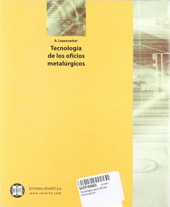 Imagem de Tecnología de Los Oficios Metalúrgicos