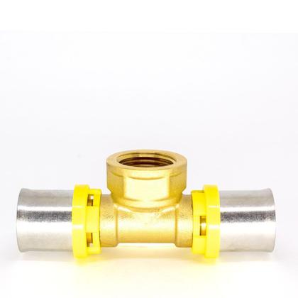 Imagem de Tee com Rosca Femea Para Tubo Multicamada 16mm X 1/2 X 16mm.