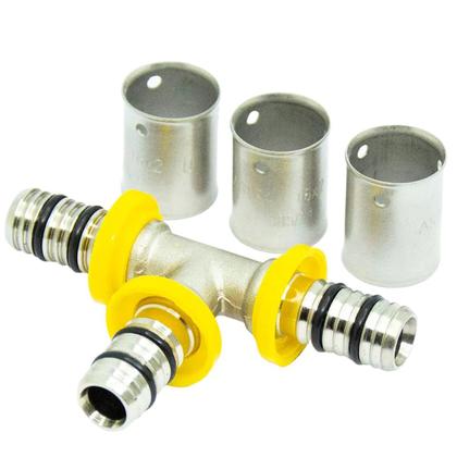 Imagem de Tee de Compressão para Tubo Multicamada 16mm X 16mm X 16mm