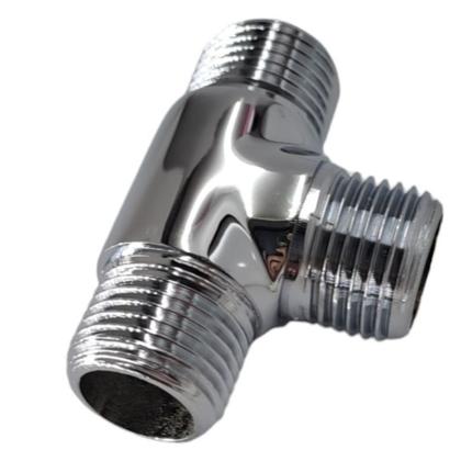 Imagem de Tee Rosca Macho 1/2 Ideal p/ Ligação de Monocomando Cromado