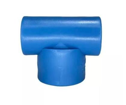 Imagem de Tee Soldavel C/ Rosca Central Latão LR Azul PLASTILIT