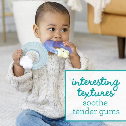 Imagem de Teether Infantino Shake & Soothe Water, pacote com 2 unidades Cloud Star