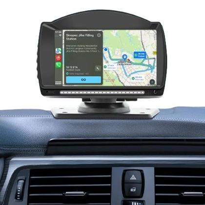 Imagem de Tela 4,7 Polegadas Multimídia Automotiva Universal Com Bluetooth, Carplay e Android Auto - Não precisa de moldura