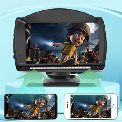 Imagem de Tela 4,7 Polegadas Multimídia Automotiva Universal Com Bluetooth, Carplay e Android Auto - Não precisa de moldura