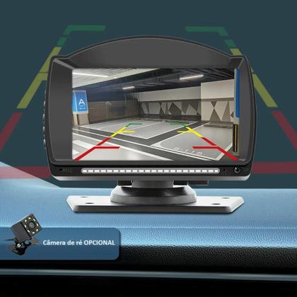 Imagem de Tela 4,7 Polegadas Multimídia Automotiva Universal Com Bluetooth, Carplay e Android Auto - Não precisa de moldura