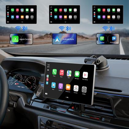 Imagem de Tela Carplay Madoec sem fio de 9 polegadas Apple Carplay e Android
