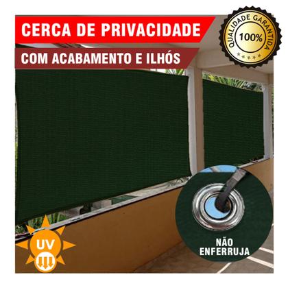 Imagem de Tela Cerca de Privacidade e Proteção Trama 90% Com Ilhós a Cada Metro Cores 2x1 Metros