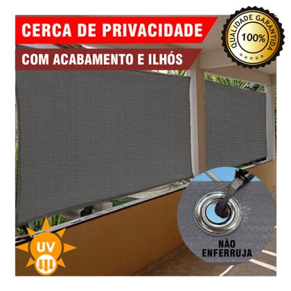 Imagem de Tela Cerca de Privacidade e Proteção Trama 90% Com Ilhós a Cada Metro Cores 2x1 Metros