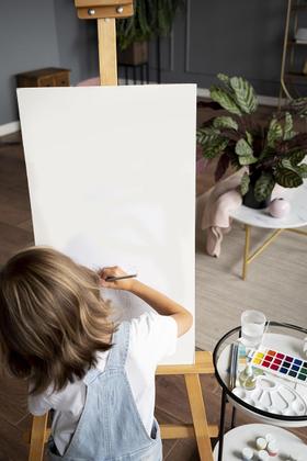 Imagem de Tela de Pintura Fina 20x40 100% Algodão Pronta Qualidade